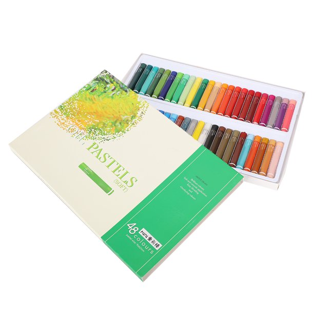 Artecho Juego de 48 colores pasteles al óleo (0.394 x 2.756 in), pasteles  suaves al óleo para pintura artística, dibujo, mezcla, crayones al óleo