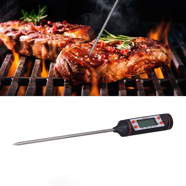 Termometro Para Cocina Digital Alimentos Carnes Lectura Instantanea BBQ  Asado