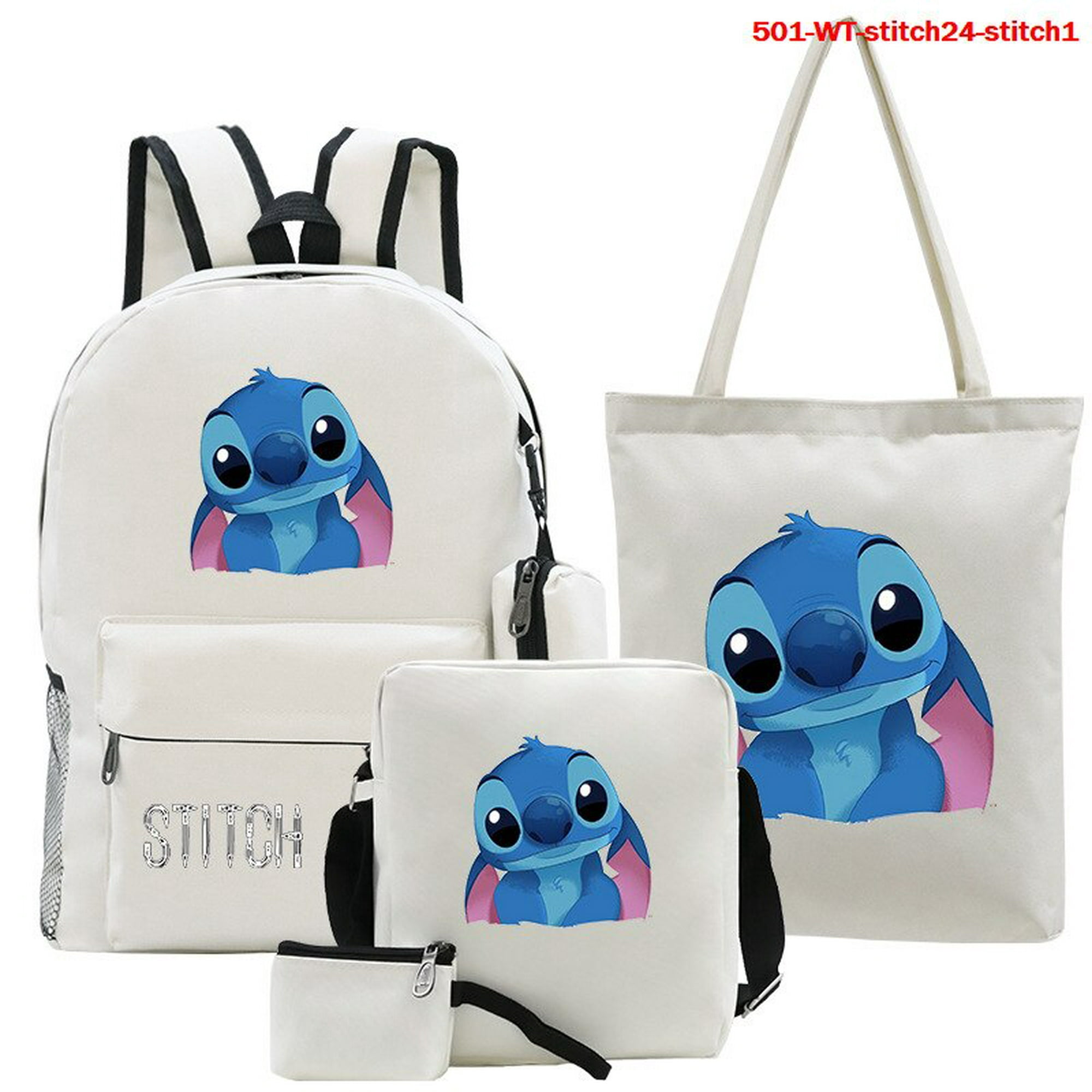 5 uds Disney Stitch mochila para niños niñas Rainbow galAct bolsas de  almuerzo bolsas de libros capacidad al aire libre adolescentes viaje Casual  Insider zhangyuxiang unisex