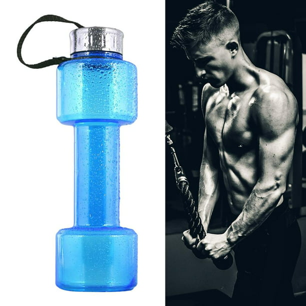  Botella de agua reutilizable para gimnasio, fitness, deporte,  botellas de agua fría con barra de congelador, color gris, 21 onzas :  Deportes y Actividades al Aire Libre