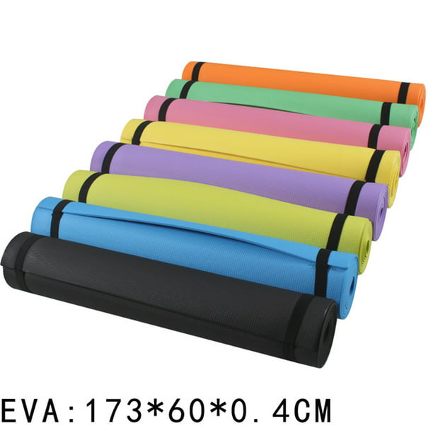 Esterilla antideslizante de goma EVA para Yoga, colchoneta deportiva de 4MM  de grosor para hacer ejercicio, Yoga, Pilates y gimnasia, equipo de Fitness