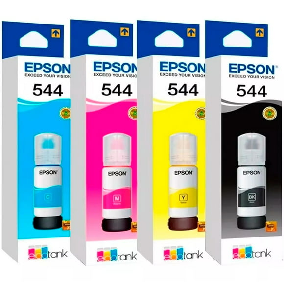 kit de 4 tintas epson t544 para l3110 l3150 l5190 epson t544