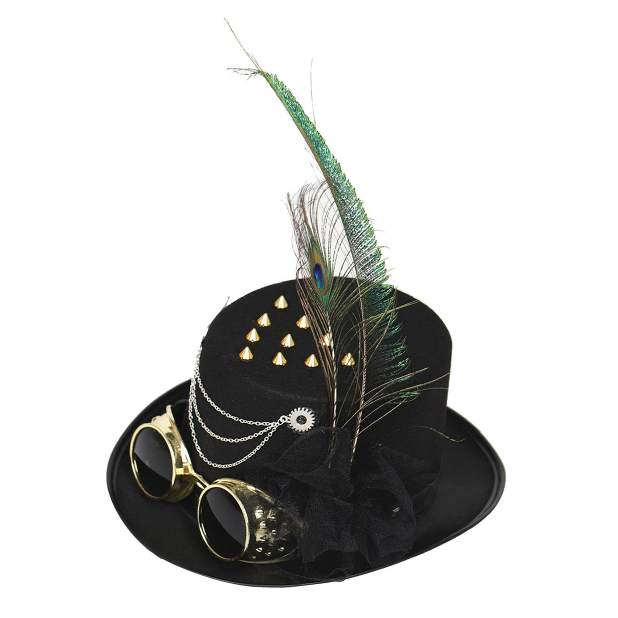 Sombreros Steampunk para hombre mujeres, s Steampunk, sombrero de disfraz, sombrero Steampunk y Soledad Sombrero de copa Steampunk | Walmart en línea