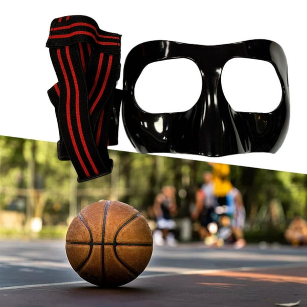 Protector nasal para nariz rota, máscara de protección facial ajustable  para deportes de fútbol baloncesto, proteja su cara y nariz del impacto