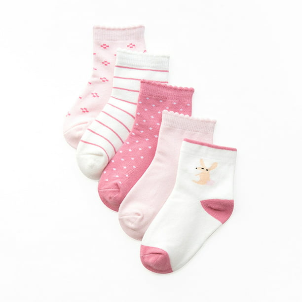 Pack 5 pares calcetines niña CORAZONES - Mometti Infantil