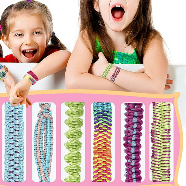 Paquete de 4 pulseras con cuentas Be Happy para niñas