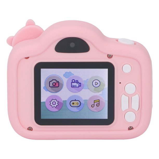 Mini cámara para niños con pantalla HD y multifunciones con un acabado  color rosa Klack