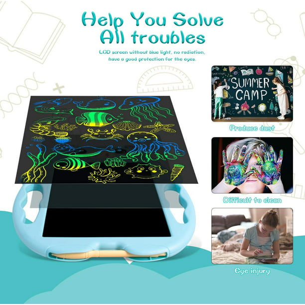 Juguetes para Niñas de 3 a 6 Años, Tableta de Escritura LCD, Tablero de  Dibujo Colorido de Adepaton
