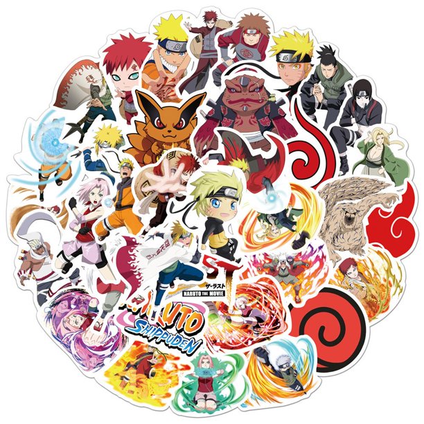 100Pcs Naruto Stickers Uzumaki Naruto Kakashi Uchiha Sasuke Itachi