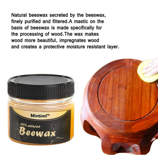 Beewax - Cera de abeja tradicional para madera y muebles, Beewax multiusos  para limpiador de madera y toallitas de pulido – no tóxico para muebles para  embellecer y proteger (2 unidades) 
