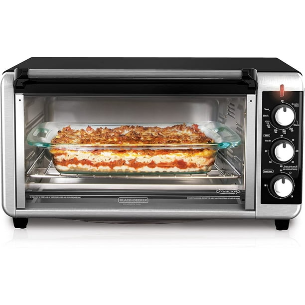 BLACK+DECKER TO3260XSBD HORNO TOSTADOR CAPACIDAD DE 12 O 8 REBANADAS