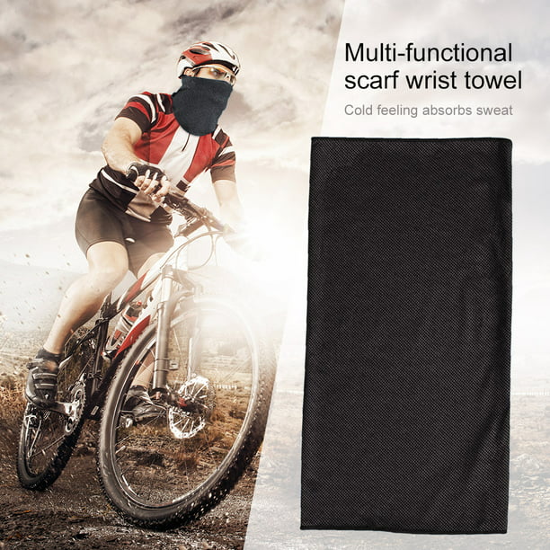 Pañuelos pasamontañas transpirable cubierta de cara bufanda para senderismo  pesca (negro) Hugtrwg Accesorios para bicicletas