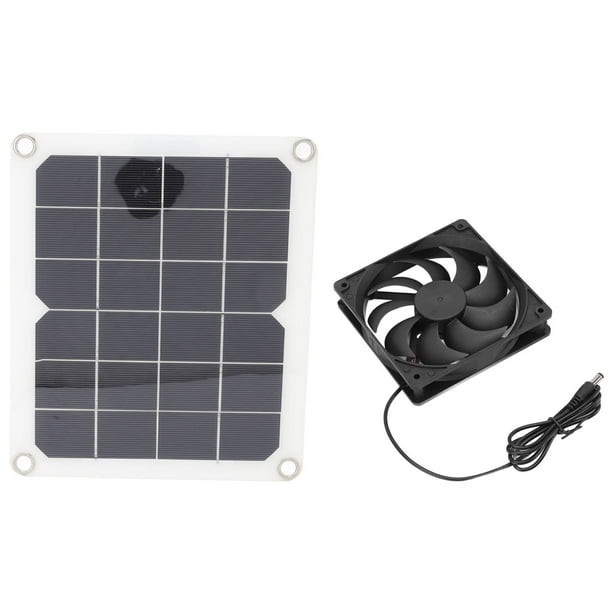 Conjunto de ventilador de panel solar, kit de ventilador solar portátil de  panel solar de 10 W 6 V diseñado a medida Jadeshay A