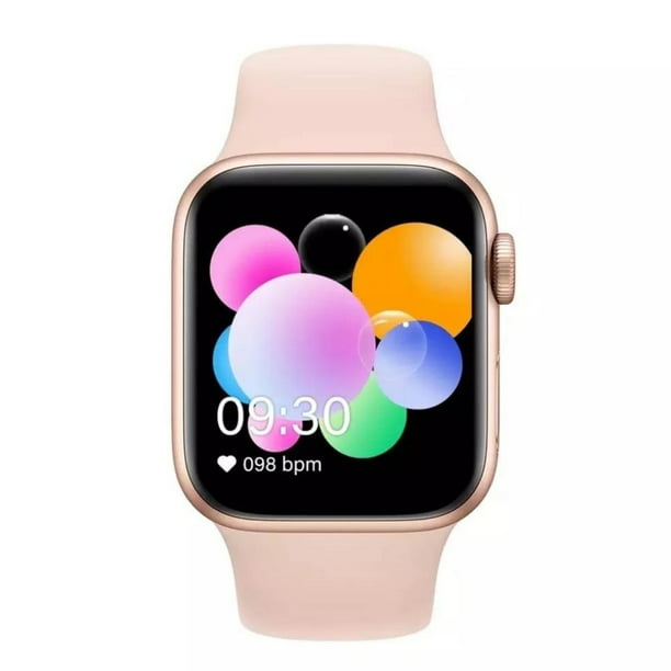Reloj inteligente Gadgets and Fun Smartwatch pantalla tactil Plateado con  correa blanca