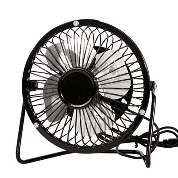 USB Fan Portable Small Desk Fan Mini Personal Fan with Two Speed Settings Super Quiet Table Fan Metal Design 360 Up and Down Perfect for Home
