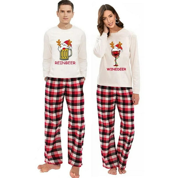 Pijamas parejas Pijamas para él y para ella Pijamas a juego Parejas Pjs  Conjunto de pijamas para parejas Pijamas de parejas de corazón bordado -   México