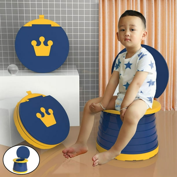 Orinal portátil, asiento de entrenamiento portátil para niños y bebés,  inodoro plegable para niños, inodoro plegable para niños, orinal de viaje  para