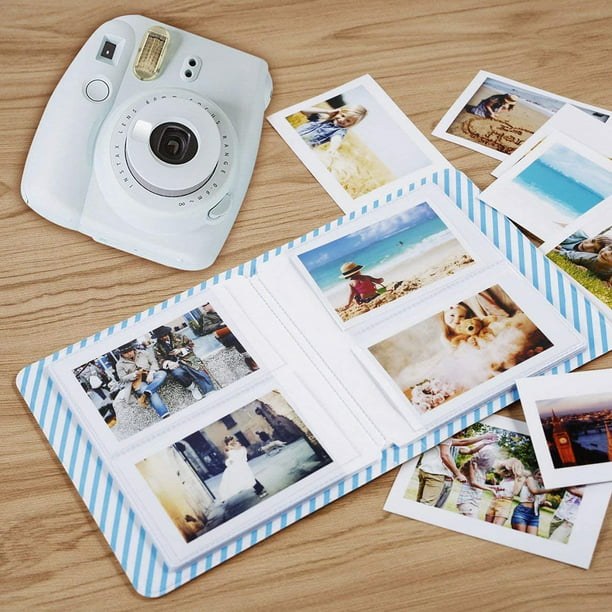 Irfora Fujifilm Instax Mini 20 hojas de película blanca Papel fotográfico  Álbum de instantáneas Impresión instantánea para Fujifilm Instax Mini 7s /
