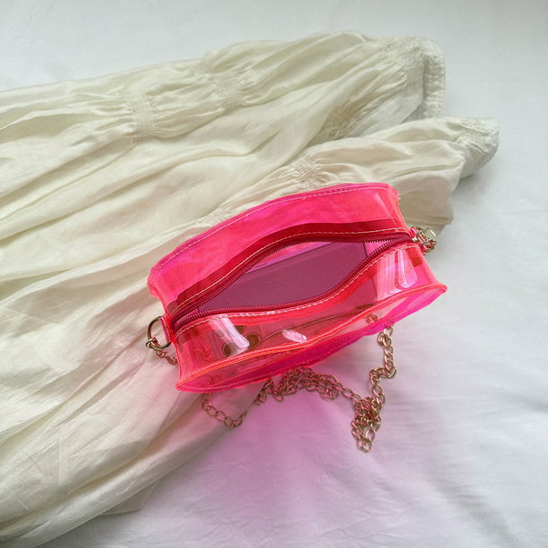 Bolsos transparentes para mujer, bolso simple transparente a la moda,  embrague femenino (rosa) Ndcxsfigh Para Estrenar
