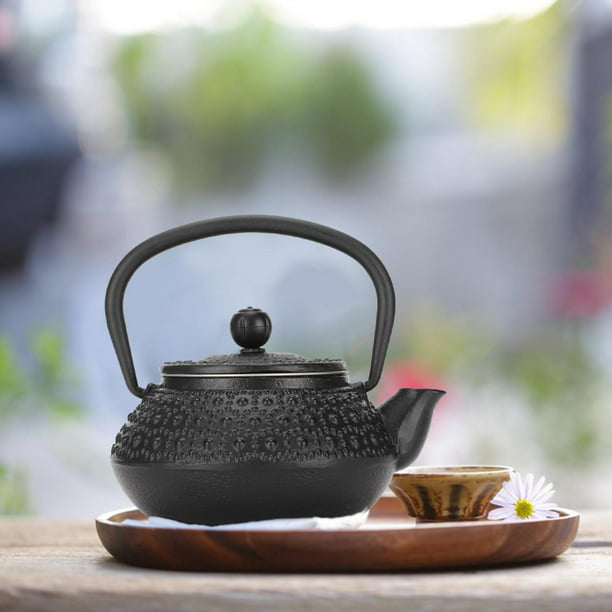 Toptier - Tetera japonesa de hierro fundido con infusor de té de acero  inoxidable. Juego de tetera de hierro fundido duradero, diseño retro Tea  Kettle