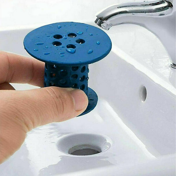 Tapones de baño para lavabo de ducha, tapón para orificio de drenaje de  bañera (negro, 2 uds.) brillar Electrónica