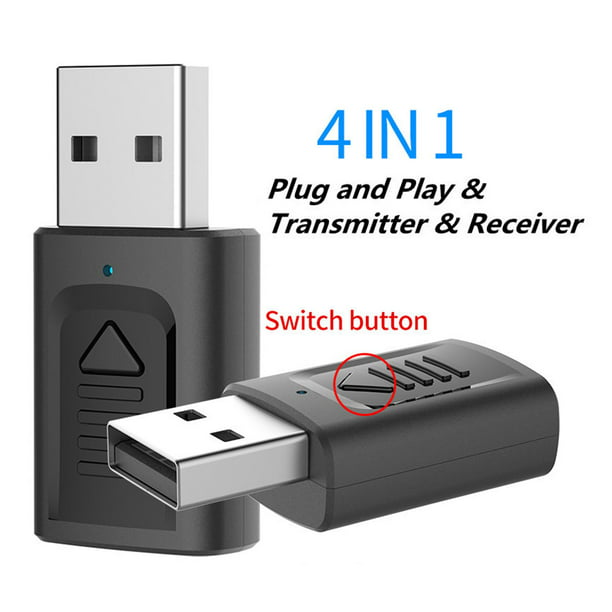 Transmisor y receptor recargable 3 en 1 USB Bluetooth 5,0 para ordenador TV  perfke transmisor bluetooth