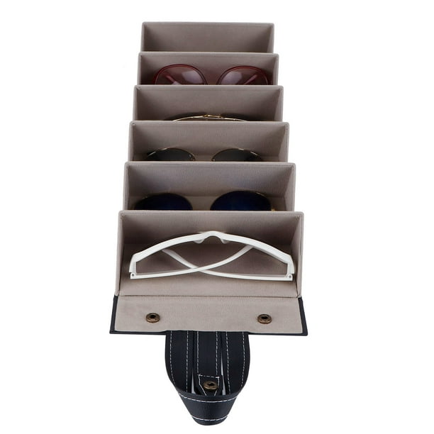 Organizador de gafas de sol con múltiples ranuras, caja de