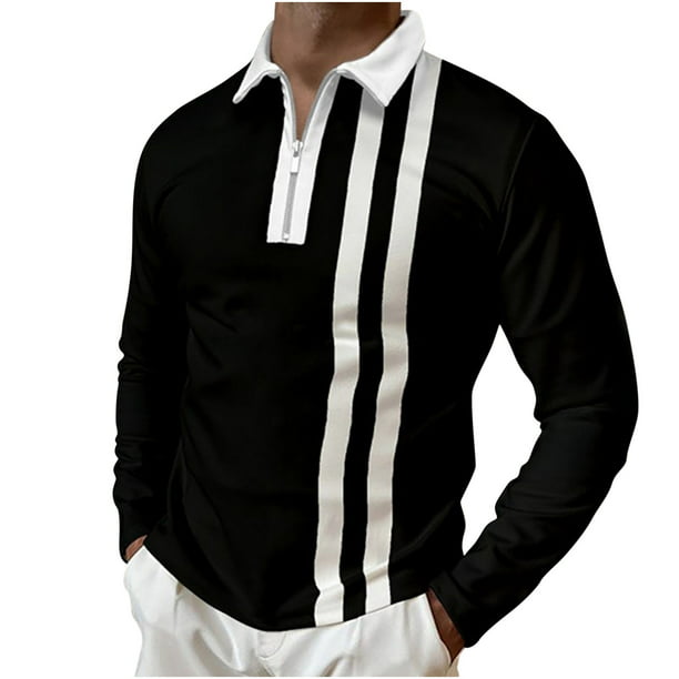 Camisa de manga larga con estampado de moda informal para hombre