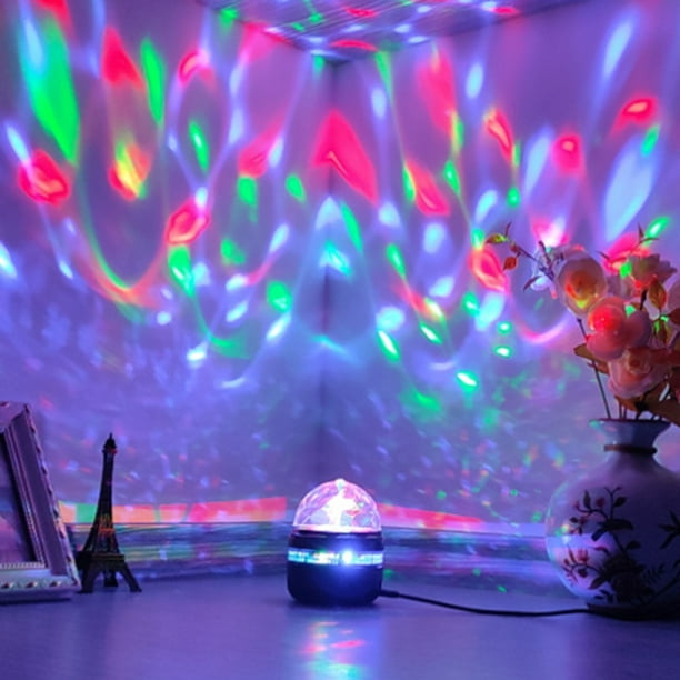 Lámpara Proyector de música con luz nocturna recargable LED giratoria de  Ehuebsd cielo estrellado universo Estrella intermitente colorida regalo de  Navidad para niños y bebés
