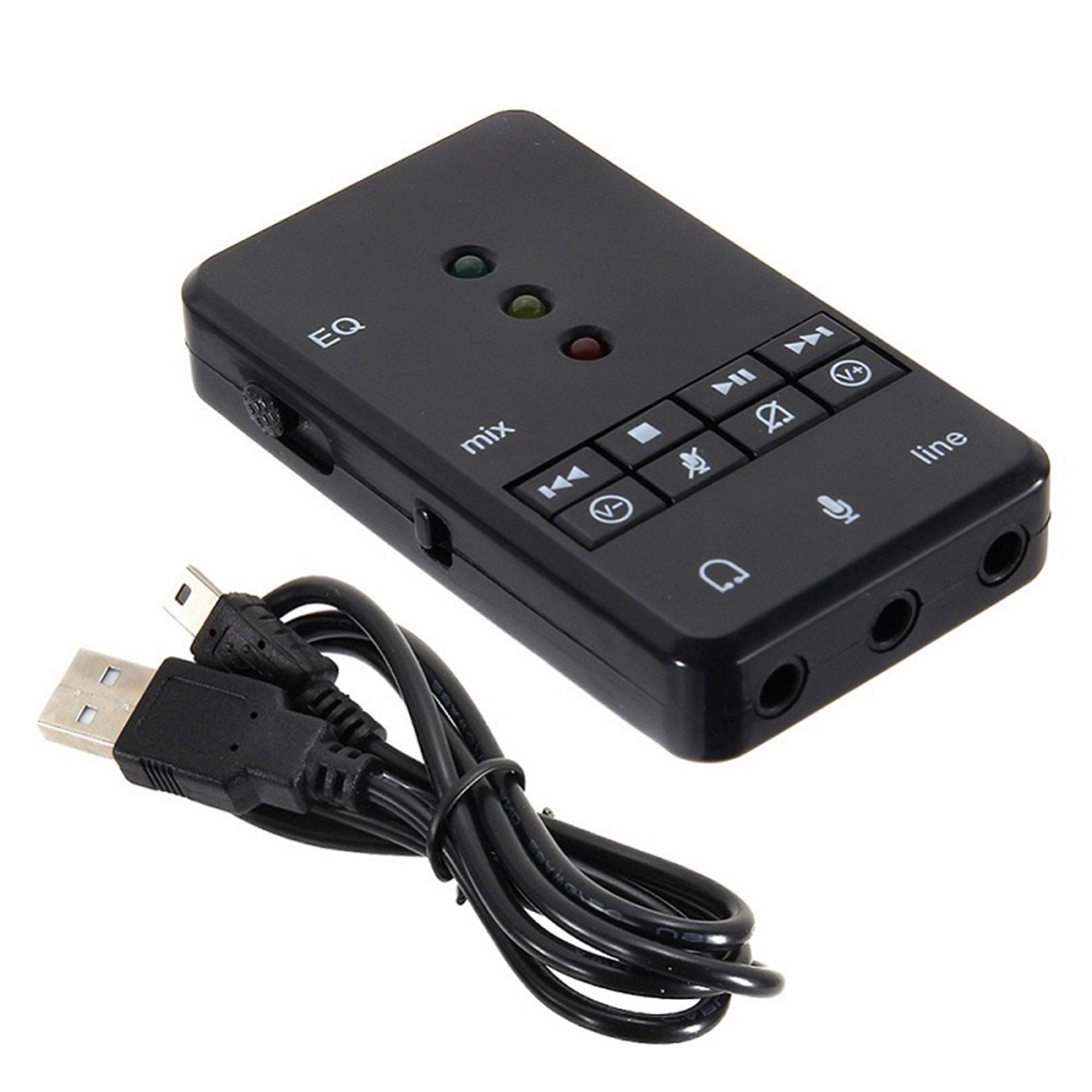 Tarjeta Sonido Usb 2.0 5.1 Canales Adaptador Audio 3d Lap Pc