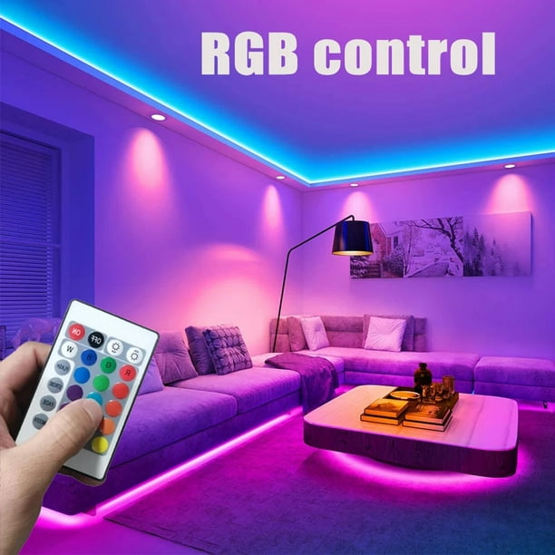 Comprar Tira de luces LED RGB para dormitorio SMD 5050, cinta de  retroiluminación para TV, cinta de diodo Flexible, luces Led no  impermeables para decoración de Bar y habitación