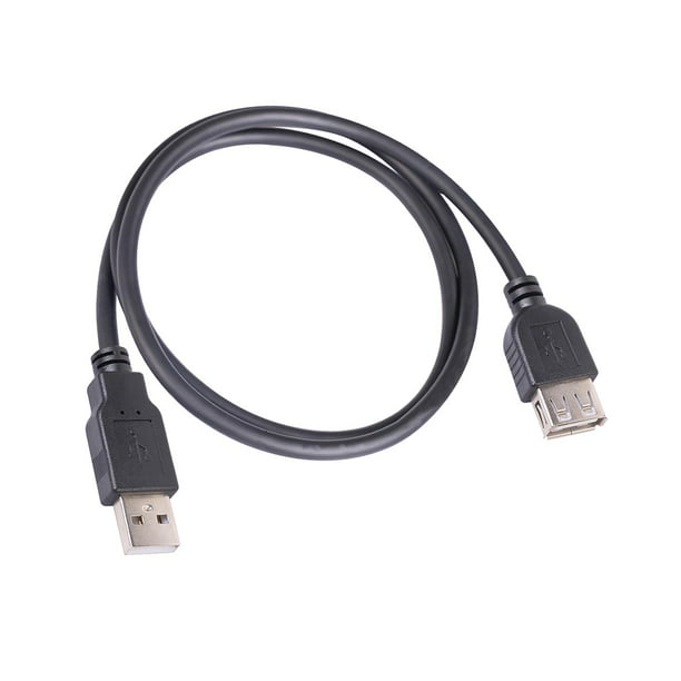 Cable de extensión USB 2.0 es de transferencia de datos Cable Puerto USB  Macho 60cm perfke Cable de extensión