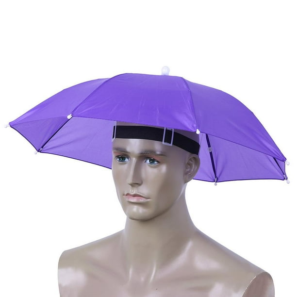Sombrero de paraguas de pesca a prueba de viento y lluvia Cabeza