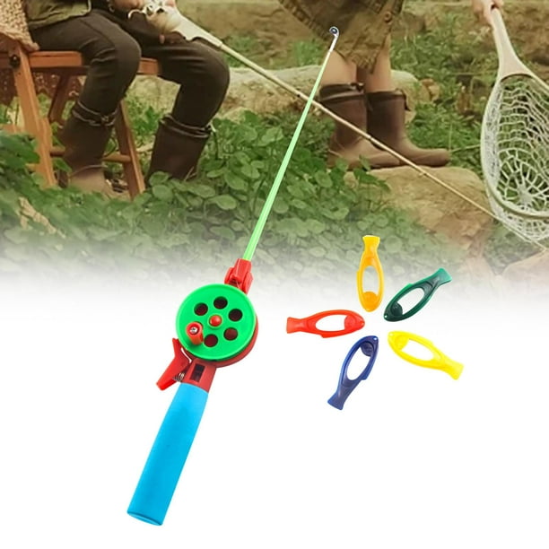 Caña de pescar en hielo, juguete de caña de pescar para niños, portátil,  accesorios de invierno, herramienta de pesca para niños con señuelo, caña  de