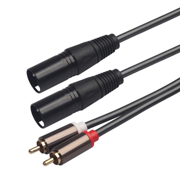 Cable de audio 2 plug rca - 2 plug rca 1.80cm