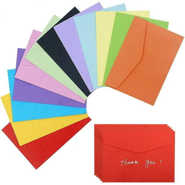 Mini sobres pequeños, 60 piezas de color lindos sobres encantadores  Thanksgivingab