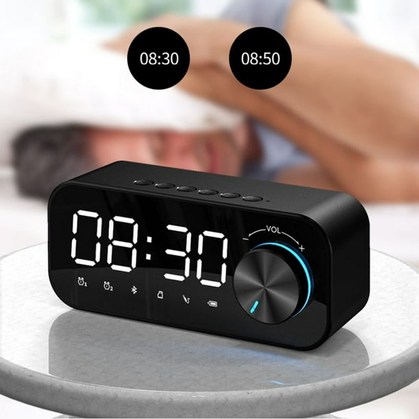 Radio de reloj despertador con altavoz Bluetooth radio FM digital