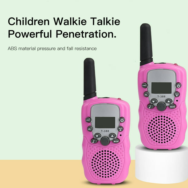 2 Walkie-Talkies para niños, juguetes al aire libre para niños y niñas,  Walkie-talkies recargables de larga distancia, adecuados para camping