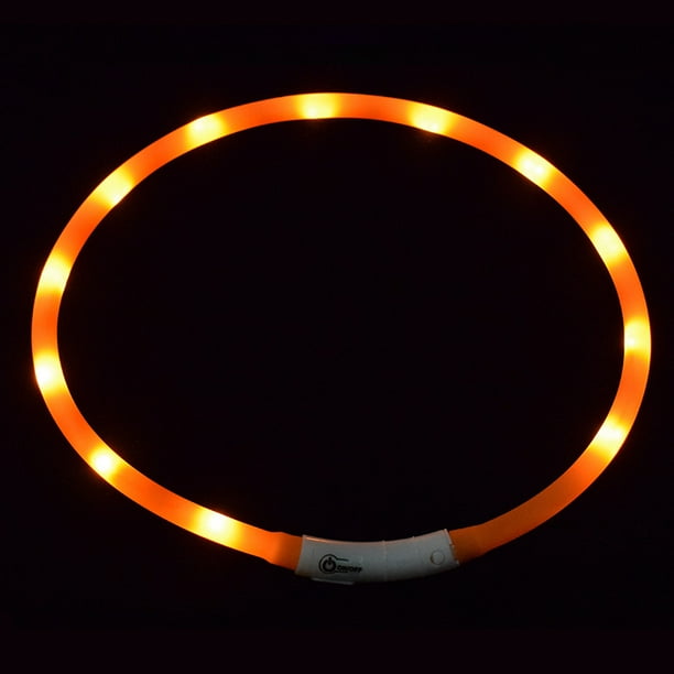 Luz de Collar LED Luces USB para Caminar de Noche con 3 Modos de