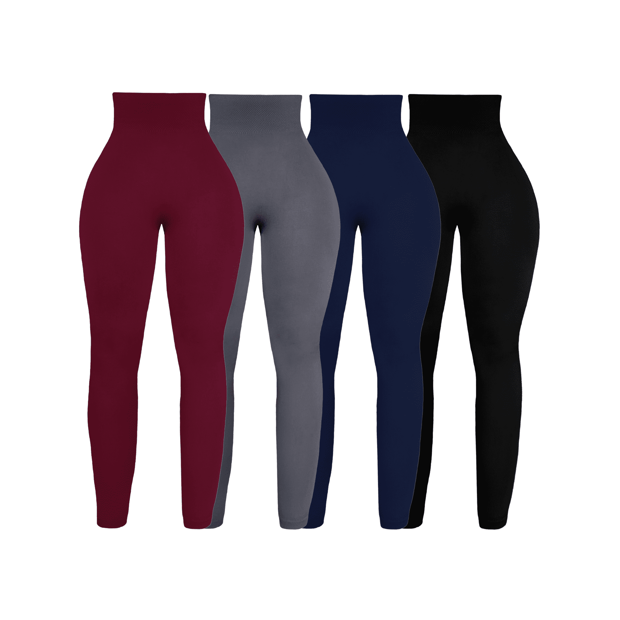 Pack 4 colores leggins faja termicos afelpados unitallas yog