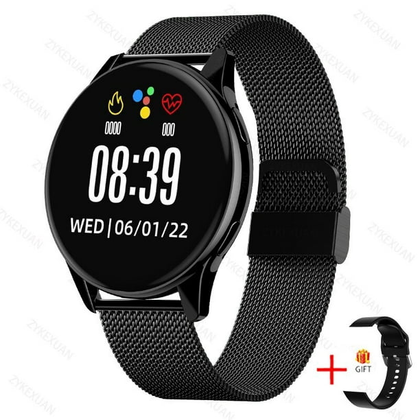 Reloj inteligente redondo para hombre y mujer, accesorio de pulsera  resistente al agua con control de la presión arterial, compatible con  Android e IOS, 2023