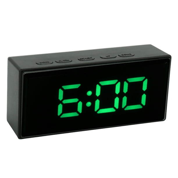 VITOG Reloj digital LED con altavoz - Reloj despertador Espejo despertador