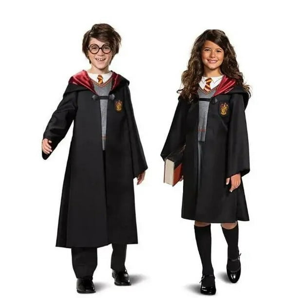 Disfraz de Harry Potter para niños, bata mágica, capa, falda, trajes de  Hermione Granger, accesorios de ropa de Cosplay, regalo