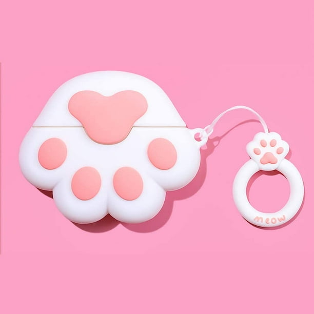 Compatible con Cat Paw AirPods Case 1 2 ni os adolescentes ni as y mujeres divertida y linda fund sincero electr nico