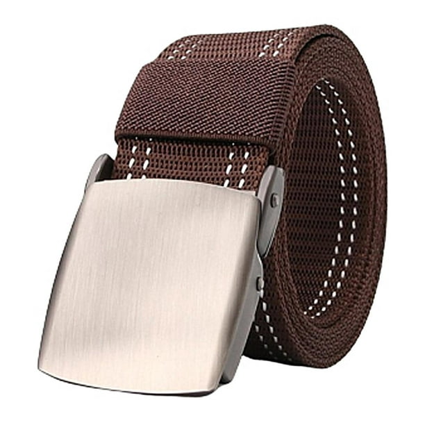 Cinturón de hombre, cinturón de para hombre, cinturón de hombre, cinturón de cuero de 38 ancho, Soledad Cinturón de cintura de nailon ajustable | Walmart en línea