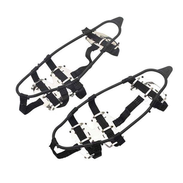 Crampons - Tacos de hielo de tracción para botas, zapatos, mujeres y  hombres, 18 dientes, antideslizantes, tacos de hielo, tacos de hielo,  crampones