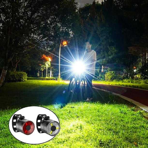 Juego de luces para bicicleta, potentes lúmenes, luces LED delanteras y  traseras para bicicleta de montaña de carretera
