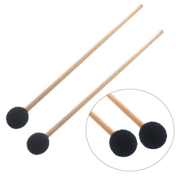 4 pares de baquetas para tambor de lengua, accesorios para tambor, palillos  de xilófono, mazos musicales, mazos de tambor, mazos de xilófono, carillón