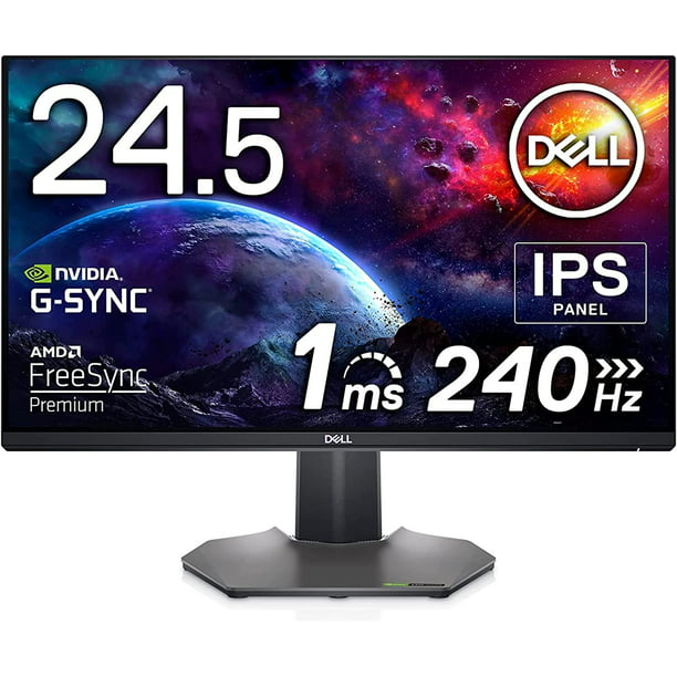 Monitor para juegos Dell de 240 Hz Monitor Full HD de 24,5 pulgadas con  tecnología IPS, pantalla antirreflejo, gris metálico oscuro - S2522HG con  kit