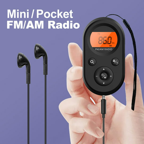 Radio Portátil Mini AM/FM, Universal con Receptor Estéreo, Reproductor de  Música de Khall